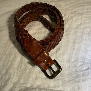 Authentic Braided Leather Belt